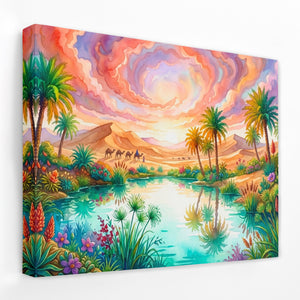Oasis Sunset Mirage — Oasis Sunset Mirage Landscape Side View Mirror Wrap 177