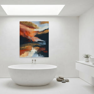 Ocean Ink Wash — Ocean Ink Wash Minimalist Bathroom Port 61
