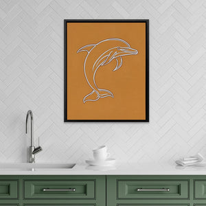 Ocean Vibes Dolphin - Luxury Wall Art