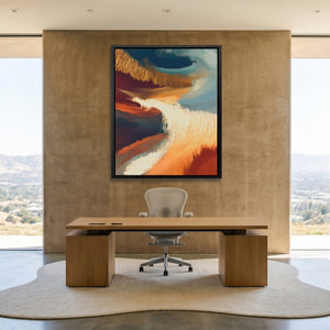 Ocean Waves Moonlight — Ocean Waves Moonlight Minimalist Lux Office Port 87