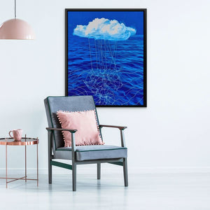 Oceanic Rainstorm - Nature Art for Bedroom