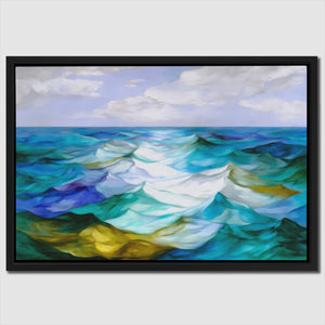 Ocean's Rolling Symphony - Luxury Wall Art