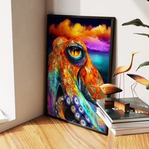 Octopus Cosmic Eye — Octopus Cosmic Eye New Living Room Wall Apartment Zoom 90