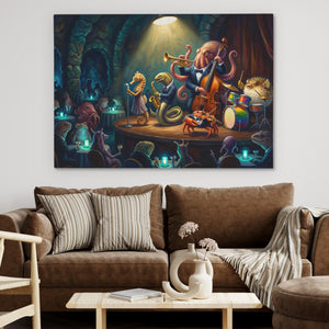 Octopus Underground Concert — Octopus Underground Concert Brown Couch 35