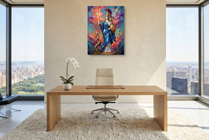 Olympian Athena — olympian athena office with city view 5 1port flush print
