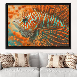 Orange Tropical Fish - Orange Beach Canvas Print