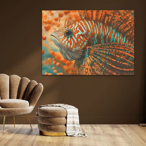 Orange Tropical Fish - Large Canvas Print