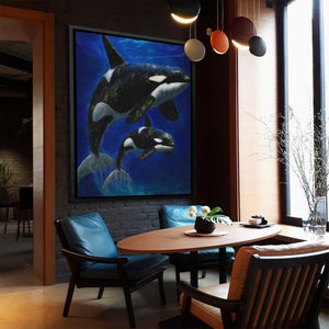 Orca Mother Calf — Orca Mother Calf Far Away Dining Room 83