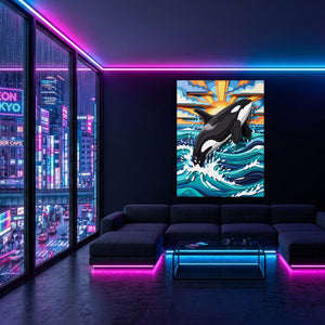 Orca Ocean Leap - Luxury Wall Art