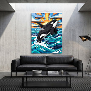 Orca Ocean Leap - Luxury Wall Art