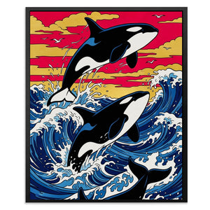 Orca Sunset Dance — Orca Sunset Dance Front Facing Portrait2 109