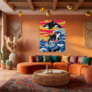 Orca Sunset Waves — Orca Sunset Waves Boho Living Port 35
