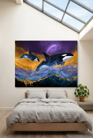 Orcas Midnight Sky โ orcas midnight sky p bedroom with loft 1land flush print