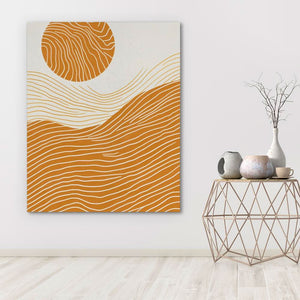 Organic Curves - Brown Landscapes Canvas Print