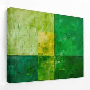 Organic Energy - Emerald Canvas Wall Art