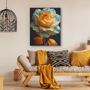 Organic Rose - Large Contemporary Canvas Print