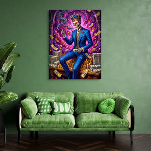 Otter Balancing Waterfall โ otter balancing waterfall sq green couch 1port flush print