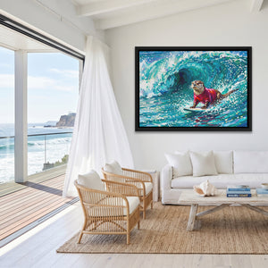 Otter Surfing Waves — Otter Surfing Waves Malibu Beach Land 179