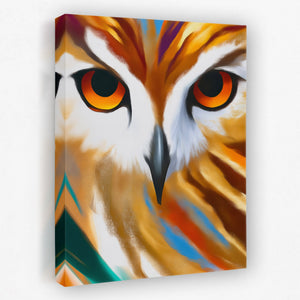 Owl Geometric Symmetrical — Owl Geometric Symmetrical Portrait Side View Mirror 364