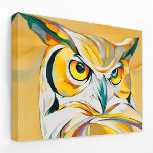 Owl in Autumn Fire - Luxury Wall Art