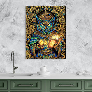 Owl Scholar - Luxury Wall Art