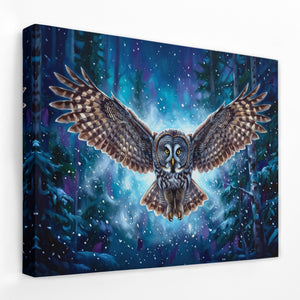 Owl Starry Night โ Owl Starry Night Landscape Side View Mirror Wrap 148