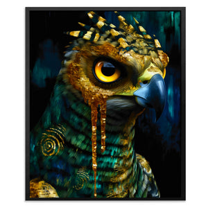 Owl's Amber Oracle - Luxury Wall Art