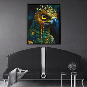 Owl's Amber Oracle - Luxury Wall Art
