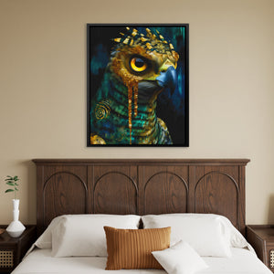 Owl's Amber Oracle - Luxury Wall Art