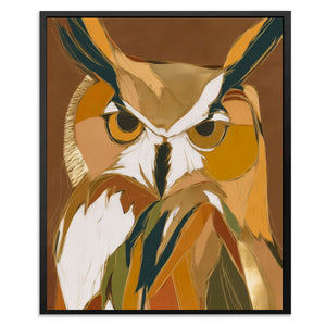 Owl's Ember Watch - Luxury Wall Art