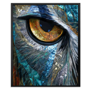 Owl's Sapphire Watch - Luxury Wall Art