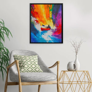 Paddle Through Chaos - Luxury Wall Art