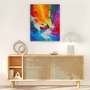 Paddle Through Chaos - Luxury Wall Art