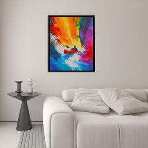 Paddle Through Chaos - Luxury Wall Art