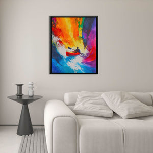 Paddle Through Chaos - Luxury Wall Art