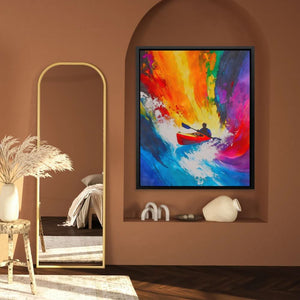 Paddle Through Chaos - Luxury Wall Art