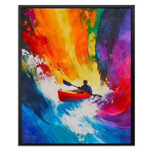 Paddle Through Chaos - Luxury Wall Art