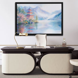 Pagoda’s Tranquil Time - Luxury Wall Art