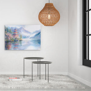 Pagoda’s Tranquil Time - Luxury Wall Art