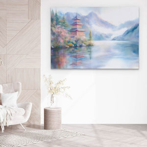 Pagoda’s Tranquil Time - Luxury Wall Art