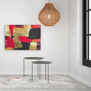 Pagoda’s Tranquility - Black Wall Art for Living Room