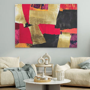Pagoda’s Tranquility - Abstract Wall Art in Black Frame