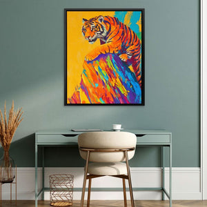 Painted Predator - Colorful Canvas Wall Art