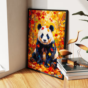 Panda Autumn Fun — Panda Autumn Fun New Living Room Wall Apartment Zoom 241