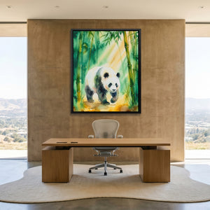 Panda Bamboo Sanctuary — Panda Bamboo Sanctuary Minimalist Lux Office Port 90