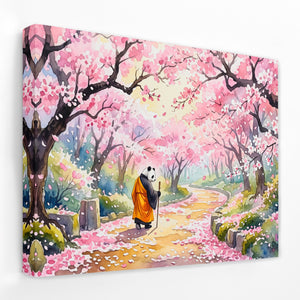Panda Cherry Blossom — Panda Cherry Blossom Landscape Side View Mirror Wrap 190