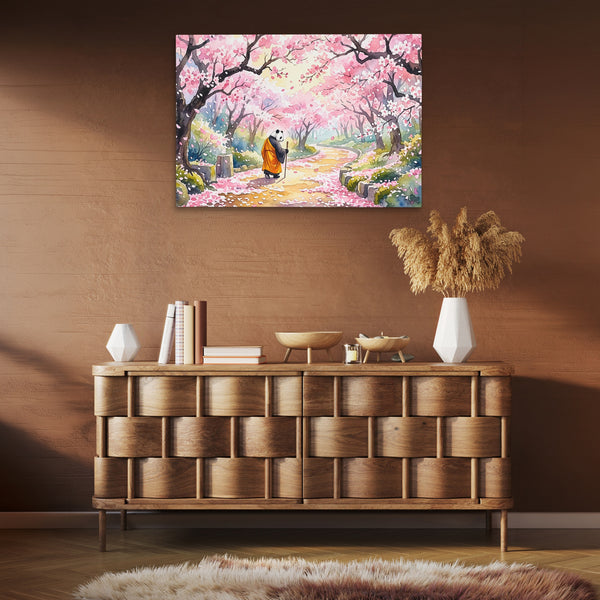 Panda Cherry Blossom in a room