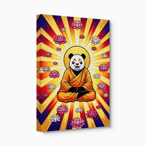 Panda Enlightened Radiance โ panda enlightened radiance angled flush print