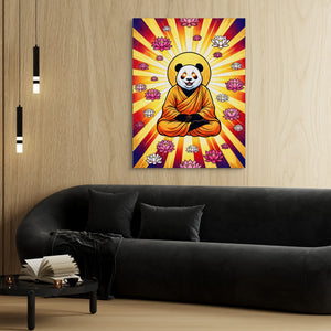 Panda Enlightened Radiance โ panda enlightened radiance sq 70s vibes 1port flush print