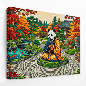Panda Meditation Garden — Panda Meditation Garden Landscape Side View Mirror Wrap 191
